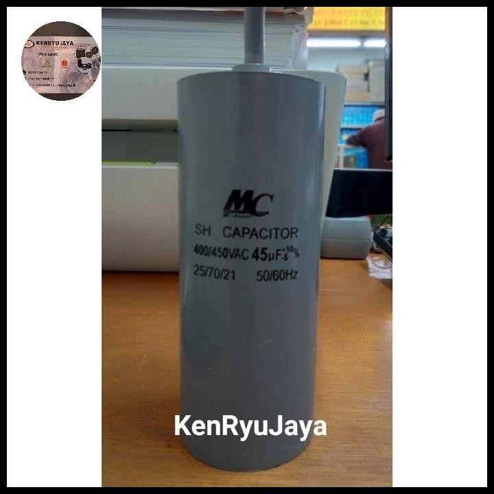 Kapasitor (Capacitor) Pompa 45uf 450 VAC MC