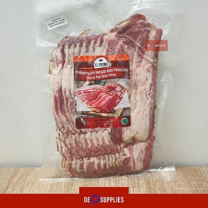 

El Primo Smoked Beef Us Shortplate 500Gr - Daging Sapi Asap Smoke Pasti Ori