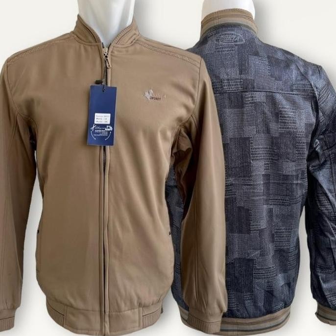 jaket DHT bomber katun bolak balik AS