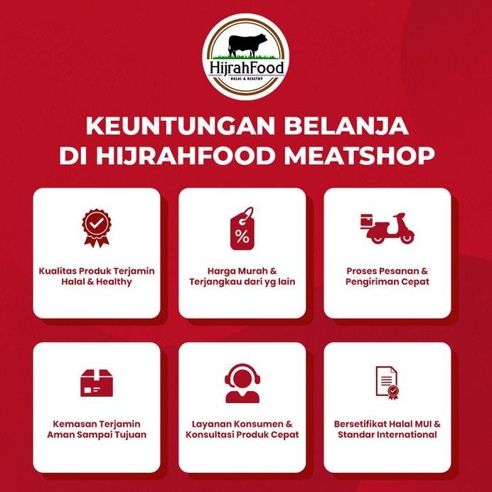 

Hijrahfood 1953 Black Angus Beef Sirloin Steak | Premium Grain-Fed 120 Days Terlaris