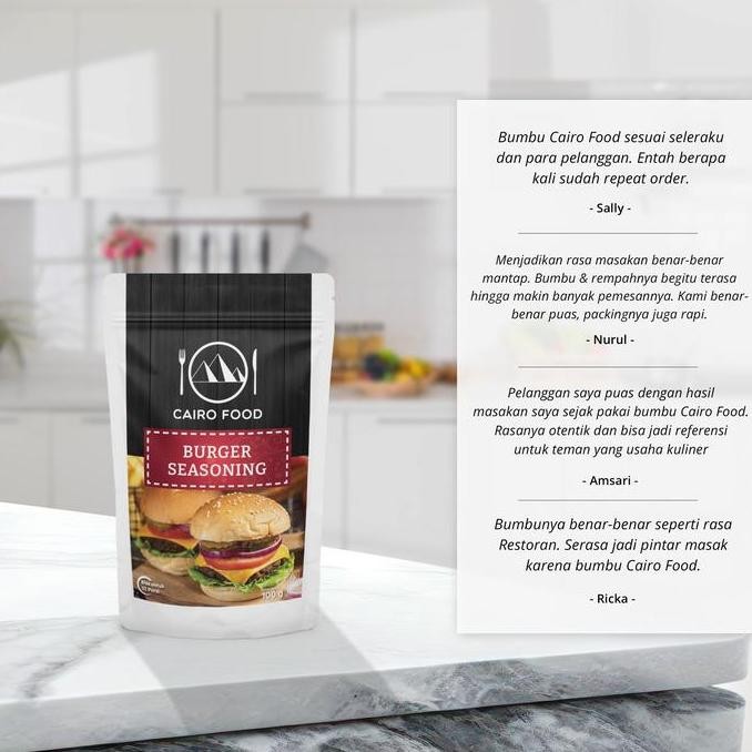

Bumbu Hamburger - Cairo Food 100 Gr Pasti Ori