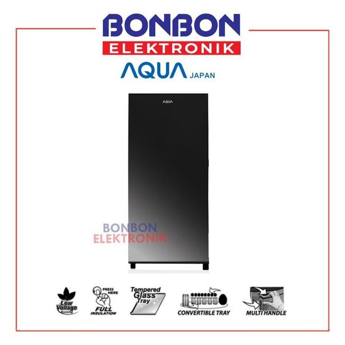 Promo AQUA Kulkas 1 Pintu AQR-D181(DS) / AQR-D181DS / AQRD 181 - AQR-D185M(DS) COD