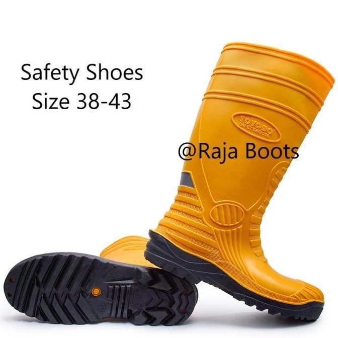 Baru Sepatu Boot Safety Toyobo Kuning Karet Proyek