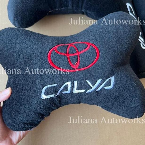 Bantal Mobil Calya Bantal Leher Jok Mobil Cover Seatbelt Calya