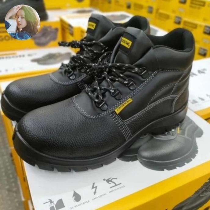 Baru Sepatu Safety Krisbow Argon 6 Inch Original Pria