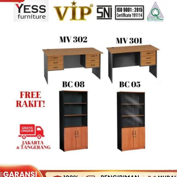 Meja Kantor Lemari Buku Rak Buku Meja Kerja Lemari Serbaguna Kantor