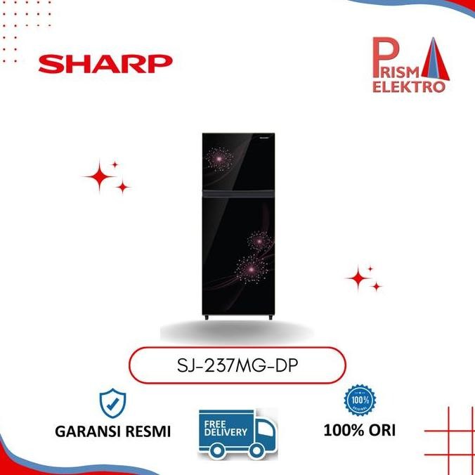 Promo KULKAS 2 Pintu SHARP DANDELLION PINK SJ-237MG-DP COD