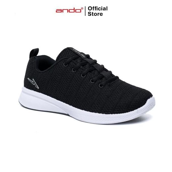 Ando Official Sepatu Sneakers Saga Remaja - Hitam/Putih