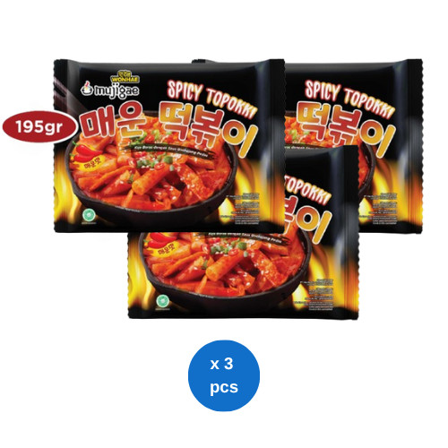 

Mujigae by Wonhae Spicy Topokki with Fish Cake 195gr x 3 pcs