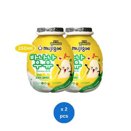 

Mujigae Banana Milk Extra Creamy 250ml x 2 pcs