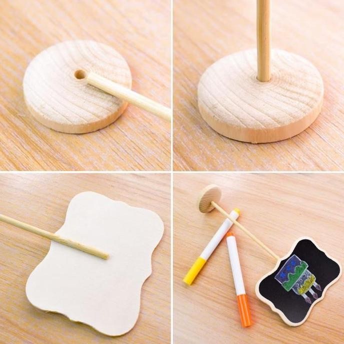 

10Pcs Mini Chalkboard Papan Tulis Mini Black Board Mini Stand Board