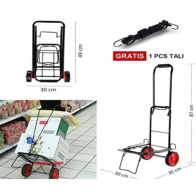 Trolley Lipat Aqua Galon Troli Lipat Bawa Gas Trolley  Barang Serbaguna Portable Dapur Co