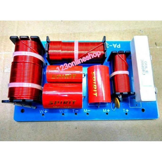 siap kirim crossover pasif 3 way spirit speaker 10-12-15 inch audio mobil