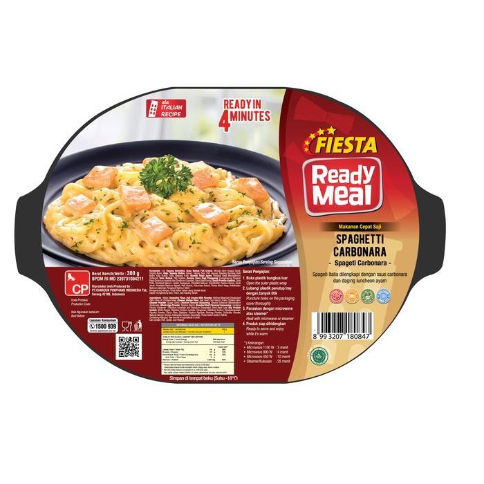 

Rps Fiesta Ready Meal Spaghetti Carbonara 320Gr / Makanan Siap Saji