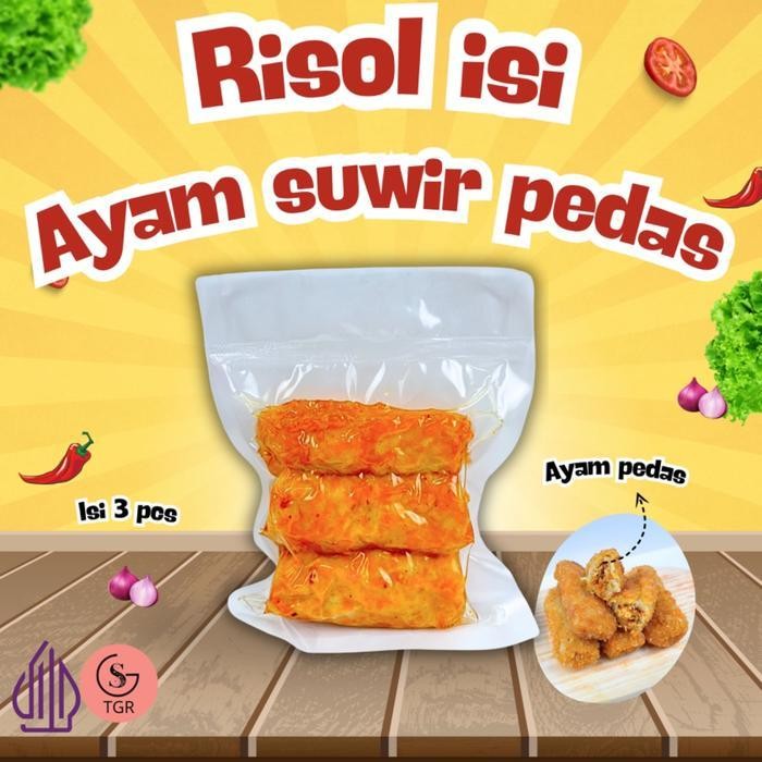 

Rps Risol Ayam Suwir Pedas Isi 3Pcs Dalam 1 Kemasan Makanan Siap Saji Food Frozen Lumpia Odeng