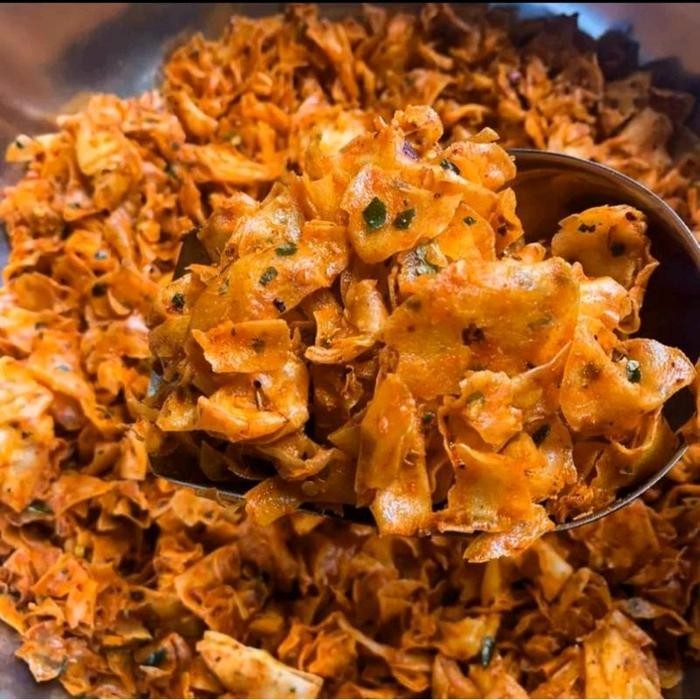 

FF 1 kg - Keripik Singkong Kriwil Pedas Asin Organik Cemilan Food Snacks