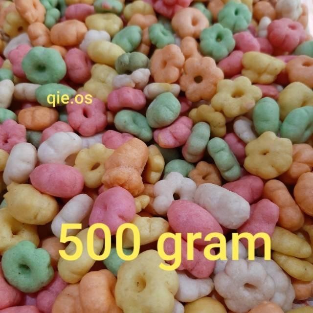 

FF Snack Ajisan sakura warna ribut Ori bunga 250g || 500gr Cemilan Makanan Camilan Keripik