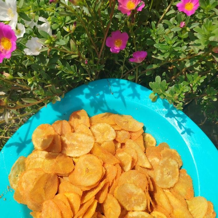 

FF kripik pisang 1kg dengan varian rasa original, keju, balado Food Keripik