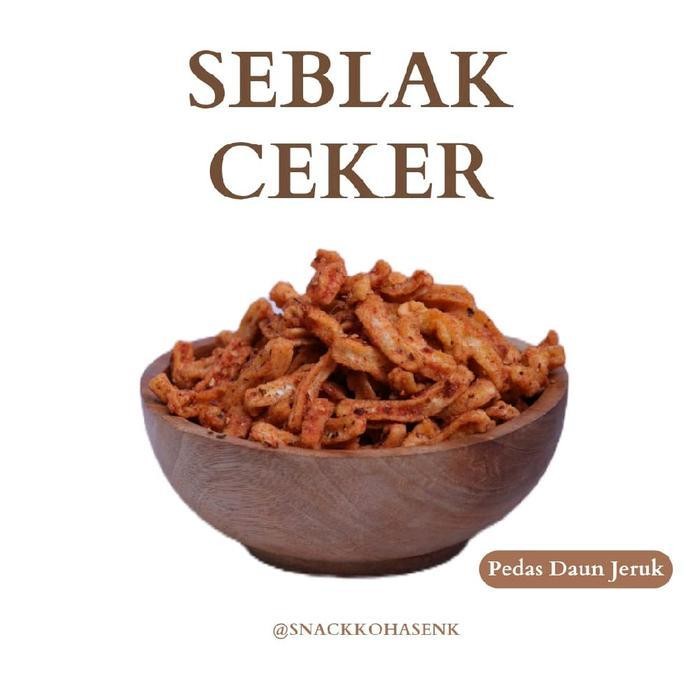 

FF Cemilan Seblak Ceker Kriuk Rasa Ebi dan Daun jeruk Kemasan 500 gr By Cemilan Koh Ashenk Food Snack Pedas Kerupuk Krupuk