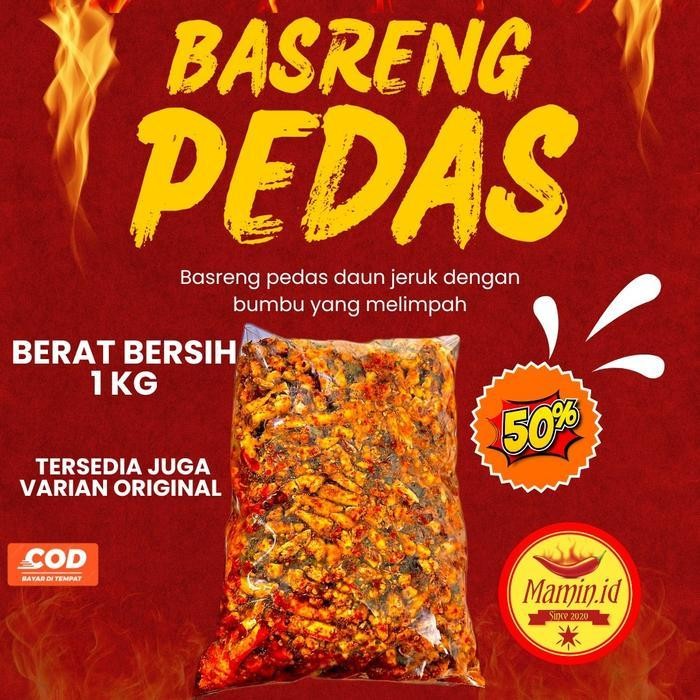 

FF BASRENG 1 KG PEDAS DAUN JERUK Snack MAMIN BANDUNG Food Snacks Goreng