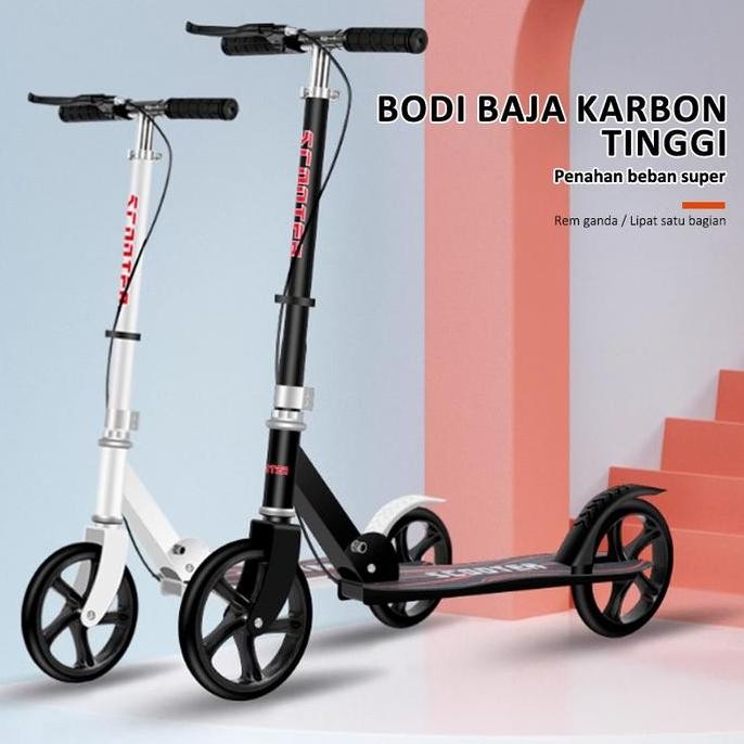 Skuter Lipat Roda 2/Scooter Skuter Otoped Anak hingga Dewasa EXOTIC (Ada Rem)