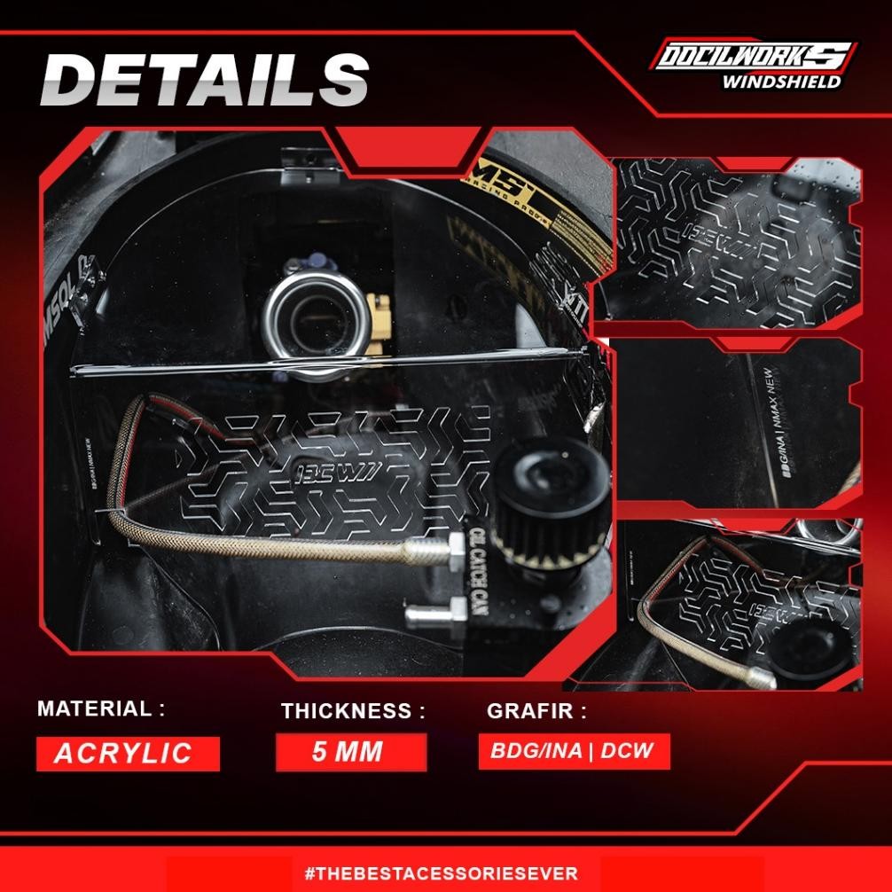 Promo Docilworks - Sekat Bagasi Downdraft Akrilik Cover Downdraft Nmax New Er-56