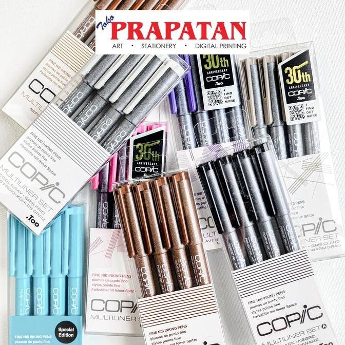 

HOT SALE! Copic Multiliner Set 4pcs Fine Nib Inking Pens
