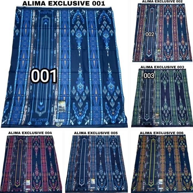 Sarung Alima 210 Original Bahan Rayon Motif BHS