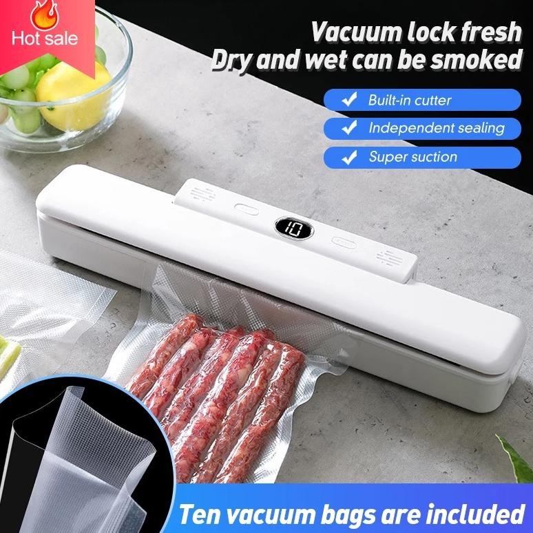Vacum Sealer Alat Vakum Makanan / Alat Vacum Makanan Frozen / Mesin Vacum Makanan (Free 10pcs plasti