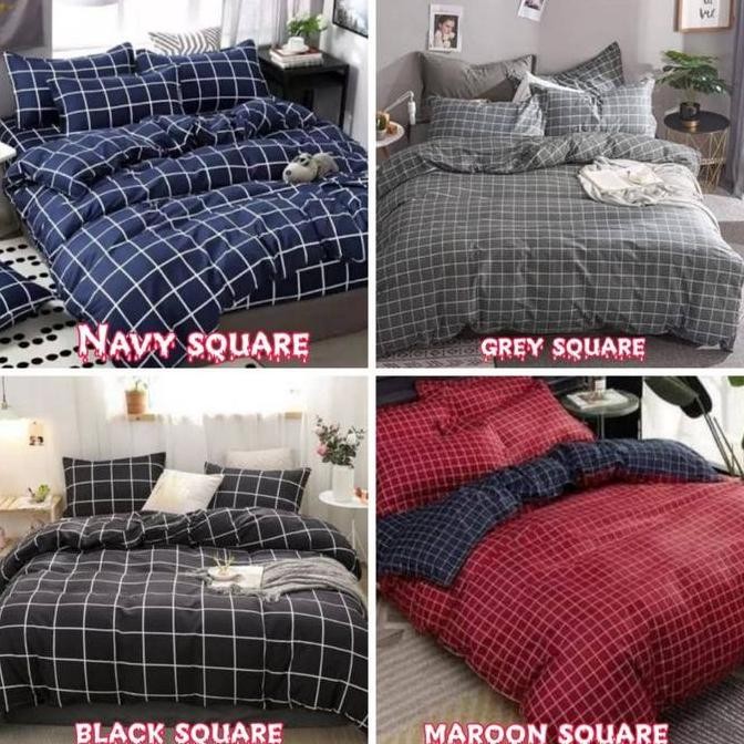 SL Sprei set aesthetic motif kotak sprei aesthetic korea sprei homemade