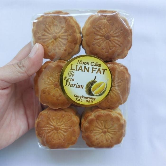 

IX Mooncake Halal Mini - Kue Bulan Mini Singkawang Lian Fat snack D= 5cm