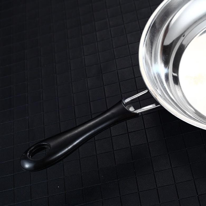 Bisa Cod LittlepolkadotWajan Penggorengan Frypan Stainless Induksi Wajan Stainless Steel 24Cm Anti L