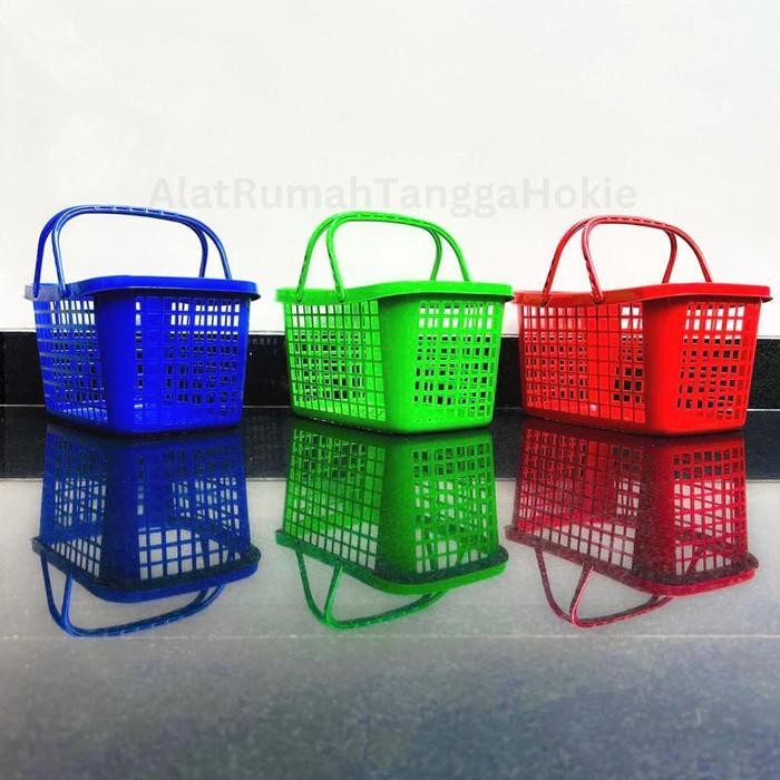 

IX [6 pcs] Keranjang Shopping Belanja Serbaguna Minimarket Swalayan Pasar Supermarket Plastik