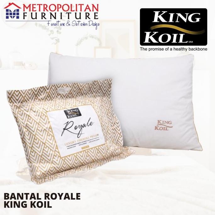 SL Bantal KING KOIL Royale Pillow Gold Polyester Fiberfill KingKoil Ori