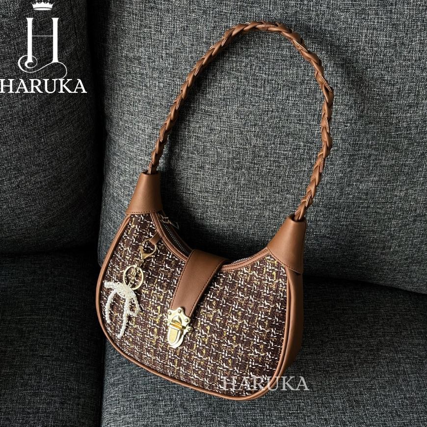 HARUKA Shoulder Bag Wanita Ruby Kanvas Tas Wanita Terbaru