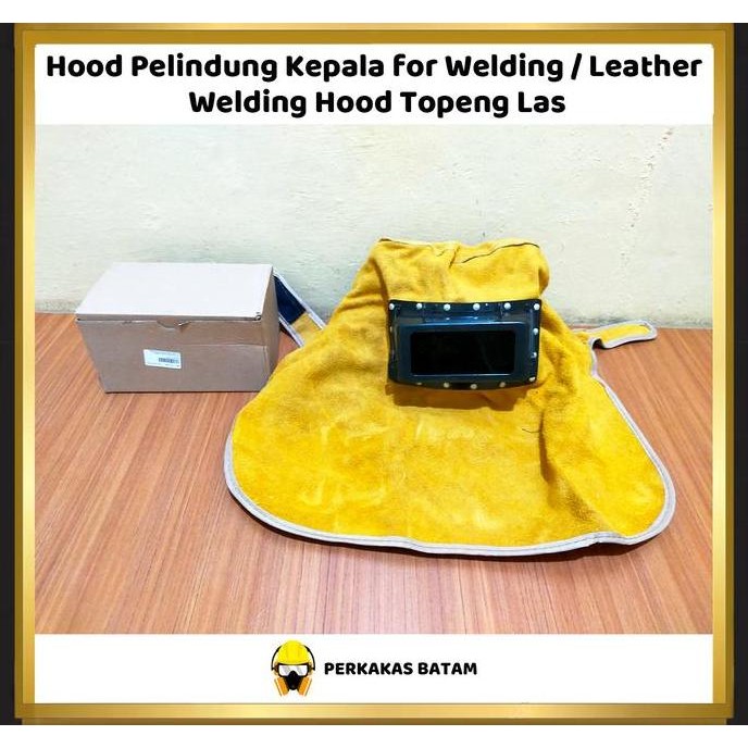 Hood Pelindung Kepala For Welding / Leather Welding Hood Topeng Las Co