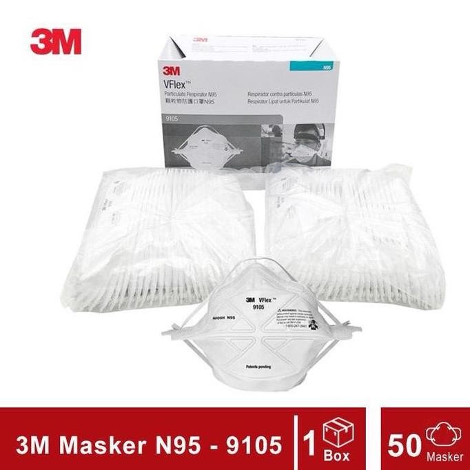 Masker 3M N95 9105 Isi 50 Pcs Co