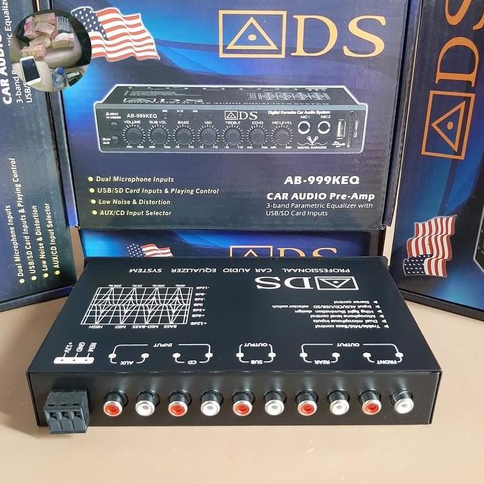 Parametrik Audio Mobil Equalizer Bluetooth Karoke ADS AB-999KEQ