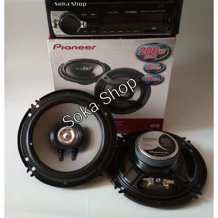 PAKET AUDIO TAPE MOBIL DAN SPEAKER COAXIAL PIONEER 6INCH