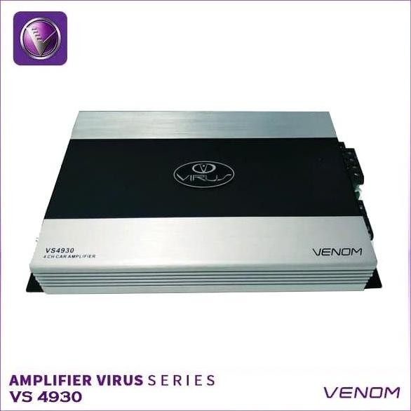 Power Amplifier 4 Channel Venom Virus VS 4930 4CH Audio Mobil Orinal