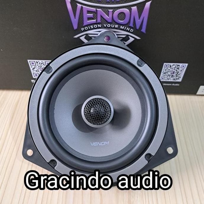 Speaker Coaxial Venom 2way 6.5inch Plug N Play Pintu Mobil Toyota Innova Zenix Orinal Venom