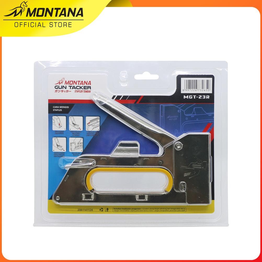 

MONTANA Gun Tacker Stapler Tembak 17.5x8x2.2 Cm Hekter Staples MGT-23R