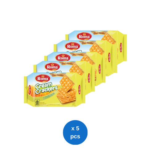 

Roma Cream Crackers 107gr x 5 pcs