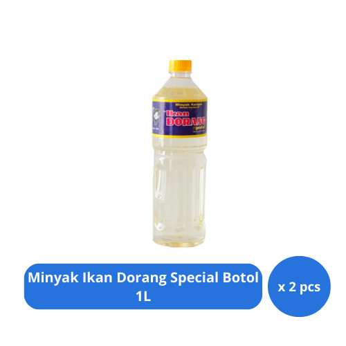 

Minyak Ikan Dorang Special Botol 1L x 2 pcs