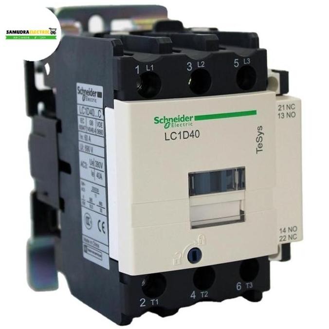 TERMURAH - SCHNEIDER KONTAKTOR LC1D40 3P 40A COIL 380VAC NEW ORIGINAL