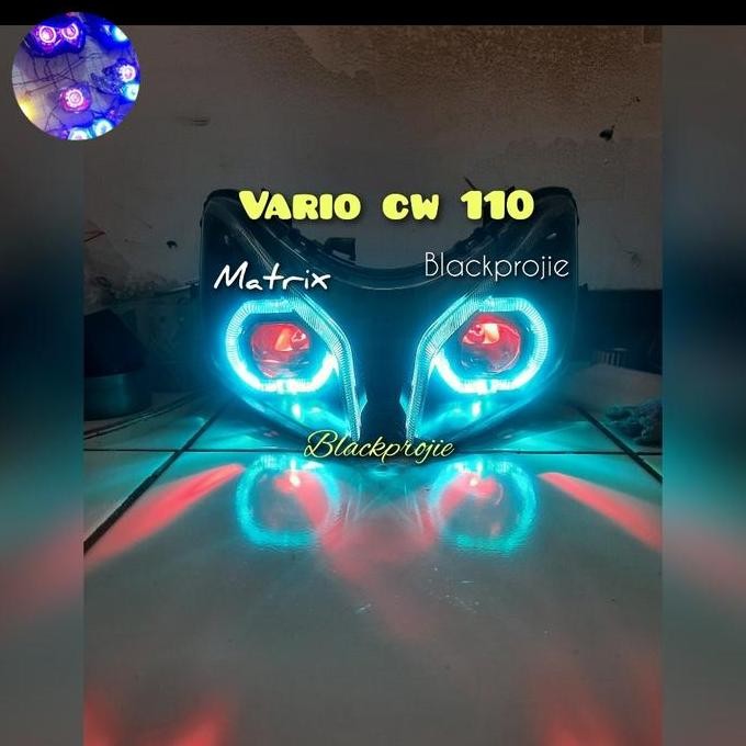 TERBARU - REFLEKTOR VARIO CW NEW PROJIE BILED MATRIX HI LO VARIO LAMA VARIO KARBU 110