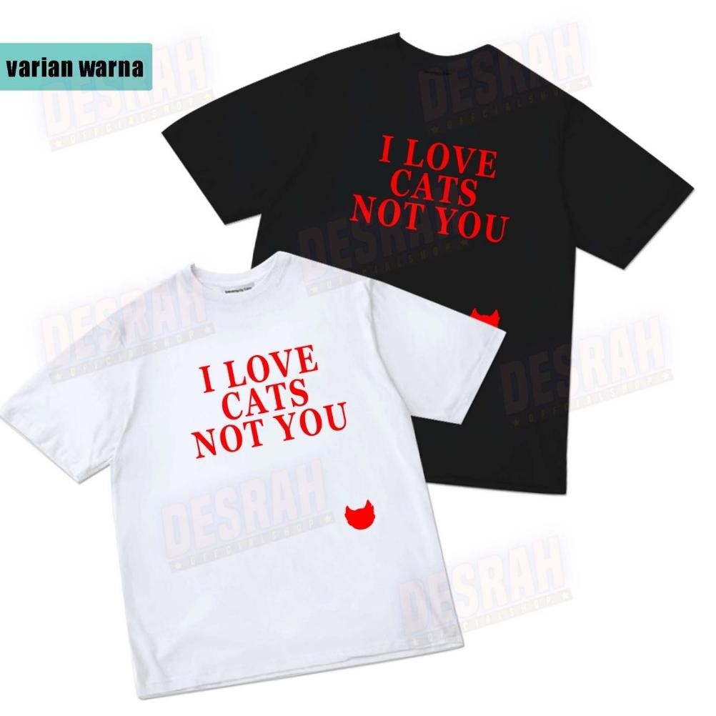DS158 }} KAOS Korean jaemin nct i love CATS not you ( TULISAN MERAH)