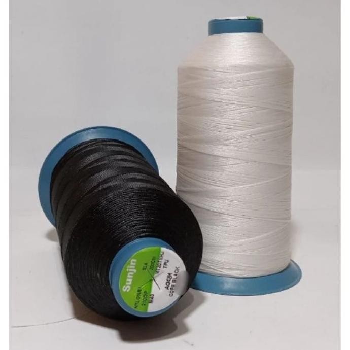 Benang Jahit Nilon Sunjin 2103 2803 M40 M30 Hitam Putih