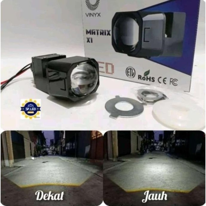 Biled Mini X1 Matrix Projector Biled Hi Lo Motor Mobil Restock