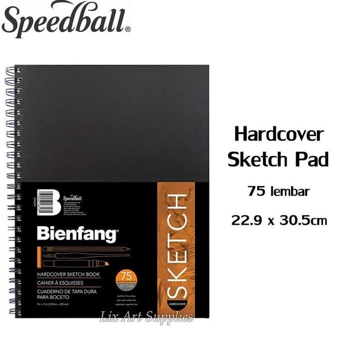 

Bienfang Hardcover Sketch Paper Pad 9 X 12 Inch - 75 Sheets / 114Gsm